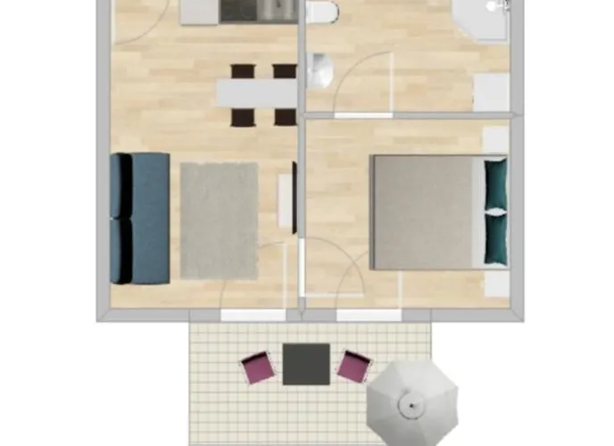 Апартаменти Modern Balcony With Pool Close To In "donaustadt" *